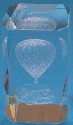 Crystal block; 8 cm high